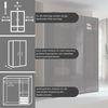 rauch Drehtürenschrank Schrank Garderobe SKAT SHINE Breiten 151/201/251/301cm, Höhe 223/235cm (3 verschiedene Ausstattungen BASIC/CLASSIC/PREMIUM (inkl. SOFT-CLOSE) edle Schrankfront mittig hochwertige Glasrahmentüren MADE IN GERMANY Bild 4