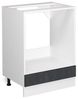 Herdumbauschrank R-Line Schwarz Beton 60 cm ohne Arbeitsplatte Vicco Bild 4