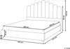Bett mit Lattenrost Samtstoff VINCENNES 160 x 200 cm Taupe Bild 2