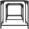 vidaXL Satztische 2 Stk. mit Glasplatte Transparent Stahl 845984 Bild 5