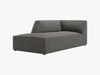Micadoni Recamiere Ruby 1-Sitzer Links Kord Scala Dunkelgrau Bild 2