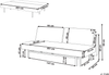 Schlafsofa 3-Sitzer ROYKKA Stoff Cremeweiß Bild 2