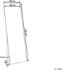 Standspiegel BEAUVAIS 156 cm Metall Gold Bild 2