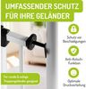 BOMI Türschutzgitter Y-Adapter zur Montage von Babygitter an Treppen (4 St), Befestigung der Treppe - Ohne Bohren - Rutschfest Bild 3