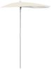 vidaXL Halb-Sonnenschirm mit Mast 180x90 cm Sandfarbe 315559 Bild 2