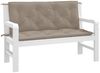 vidaXL Gartenbank-Auflagen 2 Stk. Taupe 120x50x7 cm Oxford-Gewebe 361686 Bild 3