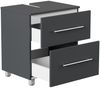 Universal Unterbau auf Standfüßen 55 cm SoftClose grafit : Grafit Bild 2