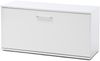 Sitzbank >Gandia< in Weiß matt / Weiß Hochglanz aus Metall - 90x47x38cm (BxHxT) Bild 2