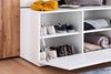 Sitzbank >Gandia< in Weiß matt / Weiß Hochglanz aus Metall - 90x47x38cm (BxHxT) Bild 5