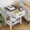 GarveeMore Nachttisch Beistelltisch mit Schublade und Ablage 50x45x60 cm Bild 3