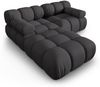 Micadoni Modulares Sofa Bellis 3-Sitzer mit flachem Modul 3D-Stoff Sonic Espresso Bild 3