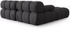 Micadoni Modulares Sofa Bellis 3-Sitzer mit flachem Modul 3D-Stoff Sonic Espresso Bild 5