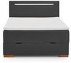 Cooper I Boxspringbett braun EicheStoffbezug 211cm x 142cm x 110cm Bild 2