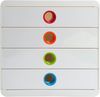 EXACOMPTA Schubladenbox Schubladenbox POP-BOX + 4 geschlossenen Laden, Weiss/Harlekin, 314398D, Boxen einzen Bild 1