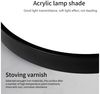 style home LED Deckenleuchte Runde Deckenlampe aus Metall, LED fest integriert, Leuchte für Wohnzimmer Schlafzimmer Küche Diele, 40x40x4cm, Schwarz Bild 4