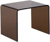 Vente-unique - SUZANA Bedside table Glas TransparentBraun - B 40 cm x H 40 cm x L 50 cm Bild 2