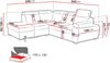 Ecksofa Boston 2RR1P mit Einstellbare Kopfstützen (Farbe: Flow 10, Seite: Links PUFAP+R+1P(65)+2R) Bild 5