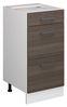 Küchenunterschrank R-Line Edelgrau 40 cm mit Schubladen, ohne Arbeitsplatte Vicco Bild 4