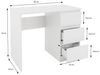 ML-DESIGN Schreibtisch Bürotisch mit 3 Schubladen, 3 Regale und Tastaturauszug für Heim /Bürö, Arbeitstisch Bürotisch Büromöbel Laptoptisch PC Tisch viel Stauraum Bild 3
