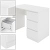 ML-DESIGN Schreibtisch Bürotisch mit 3 Schubladen, 3 Regale und Tastaturauszug für Heim /Bürö, Arbeitstisch Bürotisch Büromöbel Laptoptisch PC Tisch viel Stauraum Bild 2