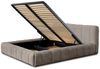 Polsterbett Doppelbett HAILEY 160x200cm in Stoff Sometimes Dunkelbeige Bild 3