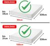 Jacobson Jersey Spannbettlaken Spannbetttuch Baumwolle Bettlaken (140x200-160x220 cm, Weiss) Bild 3