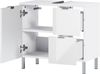 Waschbeckenunterschrank >M-415< (BxHxT: 60x56x34 cm) in weiss - 60x56x34 (BxHxT) Bild 2