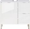 Waschbeckenunterschrank >M-415< (BxHxT: 60x56x34 cm) in weiss - 60x56x34 (BxHxT) Bild 3