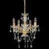 vidaXL Kronleuchter mit Perlen Golden Rund 5×E14 281602 Bild 3