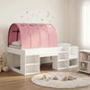 vidaXL Bettgestell mit Tunnel 3 pcs Weiß und Rosa Holzwerkstoff 3423620 Bild 1