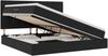 vidaXL Bett mit Stauraum und LED mit LED Schwarz 200 x 200 cm Samt 3372809 Bild 2