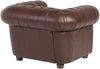 Sessel Kalea Bezug Wischleder Buche nussbaum dunkel / braun 21371 Bild 4