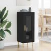 vidaXL Sideboard Schwarz Eichen-Optik 34,5 x 32,5 x 90 cm 880972 Bild 4