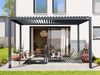PRIMEYARD Pergola 3x4 m Aluminium-Pfosten mit Lamellendach aus Stahl anthrazitfarbeneTerrassenüberdachung Bild 4