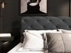 Boxspringbett Schlafzimmerbett GISEL 120x200cm Stoff Salvador Dunkelgrau Bild 3
