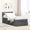 vidaXL Ottoman-Bett mit Matratze & LEDs Dunkelgrau 100x200 cm Samt 3312603 Bild 4