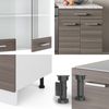Küchenzeile R-Line Edelgrau/Weiß 200 cm , AP Eiche Vicco Bild 5