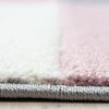 SIMPEX24 Teppich Kariert Design, Läufer, Höhe: 13 mm, Designer Wohnzimmer Teppich Kurzflor Handgearbeiteter Konturenschnitt Bild 2