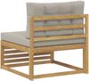 vidaXL Outdoor Mittelsofa Massivholz Akazie Weiß 901568 Bild 5
