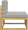 vidaXL Outdoor Mittelsofa Massivholz Akazie Weiß 901568 Bild 4