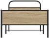 vidaXL Bettgestell ohne Matratze 90x200 cm Sonoma-Eiche Holzwerkstoff 4100385 Bild 4