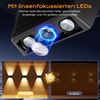 Quntis LED Solarleuchte wandleuchten Solarlampen, solarleuchten für außen garten 13 Farb IP65, LED fest integriert, Warmweiß, starker Akku mit großen Panel, Warmweiß/Kaltweiß/RGB Balkon Zaun Mauer Bild 3