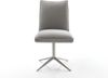 Drehstuhl Lelio-Flex Strukturstoff Soft Grau Fußkreuz Edelstahl 360° drehbar Wippfunktion Taschenfederkern Bild 2