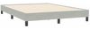 vidaXL Boxspringbett mit Matratze Hellgrau 160x210 cm Samt 3316503 Bild 5