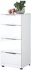 Kommode >Sean< in Weiß, - 45x99x40 cm ( BxHxT) Bild 2