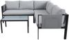 Sitzgruppe Eckbank mit Couchtisch inklusive Polster mit Metallgestell 2-teilig Bild 2