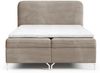 Boxspringbett Schlafzimmerbett EMILIO 160x220cm in Stoff Poso Beige Bild 3