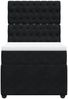 vidaXL Boxspringbett mit Matratze Schwarz 100x200 cm Samt 3292270 Bild 4