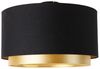Qazqa Deckenleuchte Shade-duo, ohne Leuchtmittel, E27, Schwarz, Modern, Textil, 1-flammig Bild 5