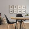 hjh OFFICE Besucherstuhl Konferenzstuhl 4er Pack SCANDI Kunststoff Schwarz Bild 2